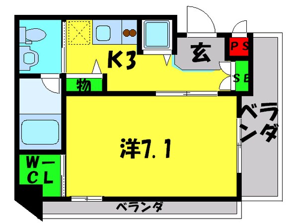 ISM谷町六丁目の物件間取画像